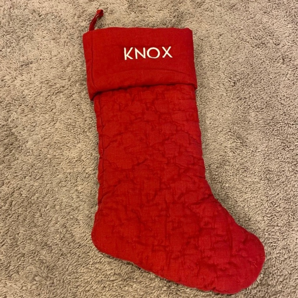 “Knox” personalized stocking